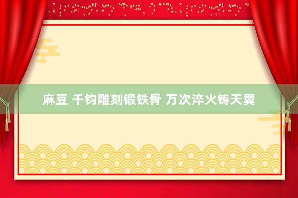 麻豆 千钧雕刻锻铁骨 万次淬火铸天翼